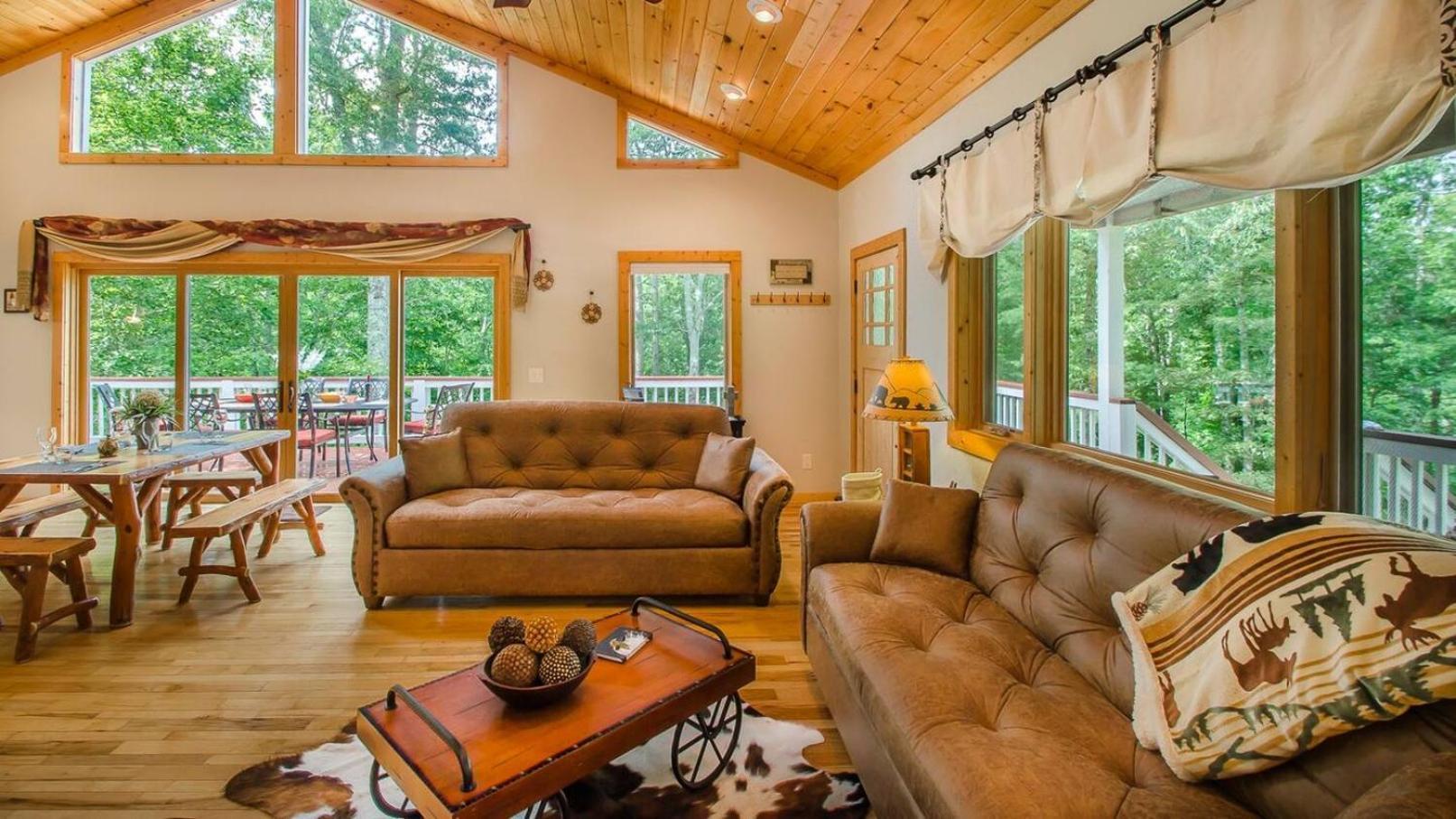 Serene Mountain And Sunset Views 3Bd Cabin Franklin Eksteriør billede