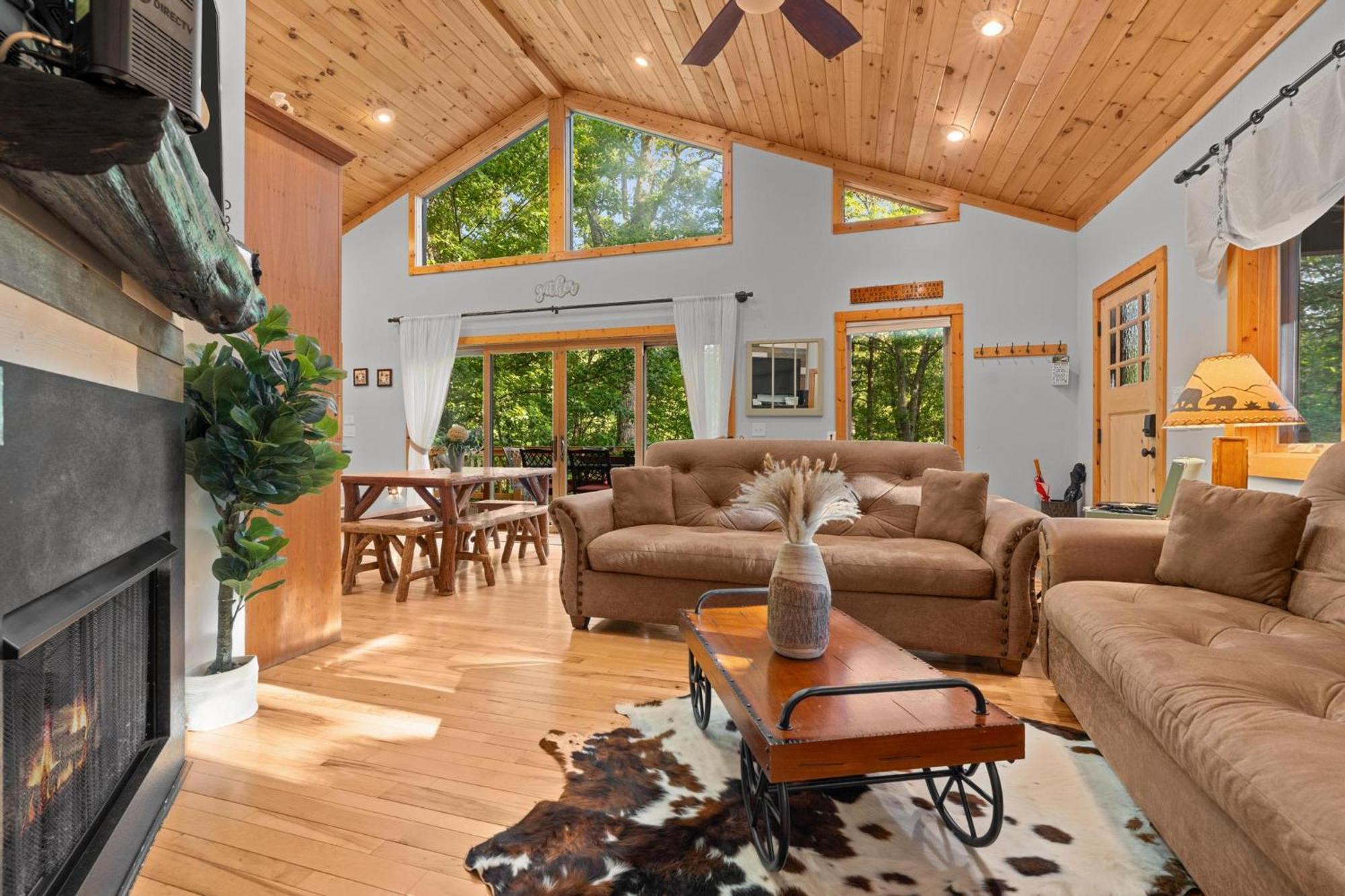 Serene Mountain And Sunset Views 3Bd Cabin Franklin Eksteriør billede