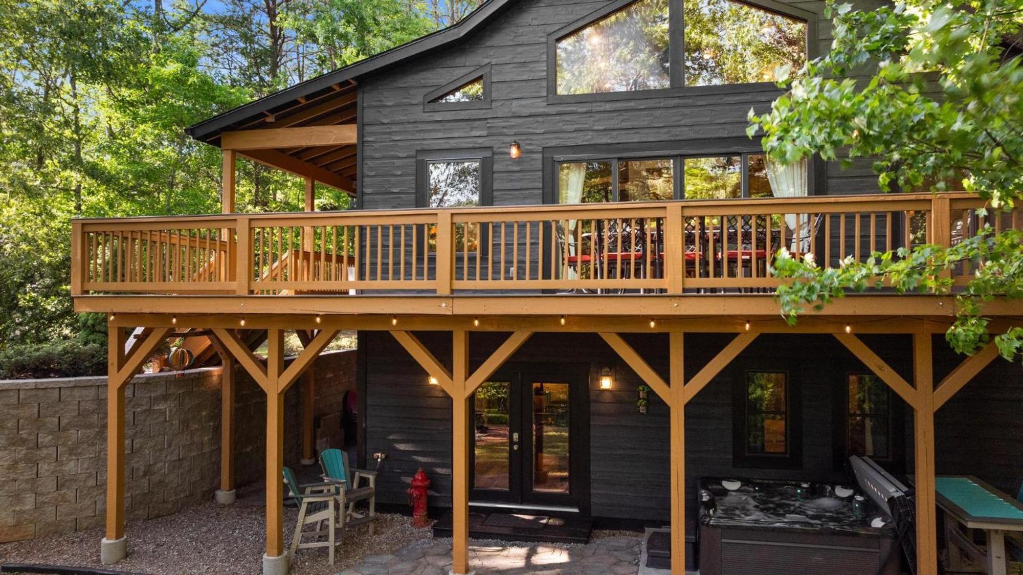 Serene Mountain And Sunset Views 3Bd Cabin Franklin Eksteriør billede