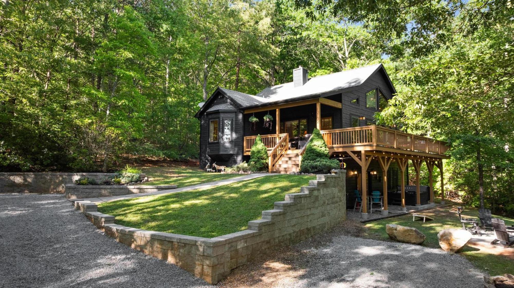 Lux Mtn Cabin Hot Tub, Fire Pit, Game Room 3Bd Franklin Eksteriør billede