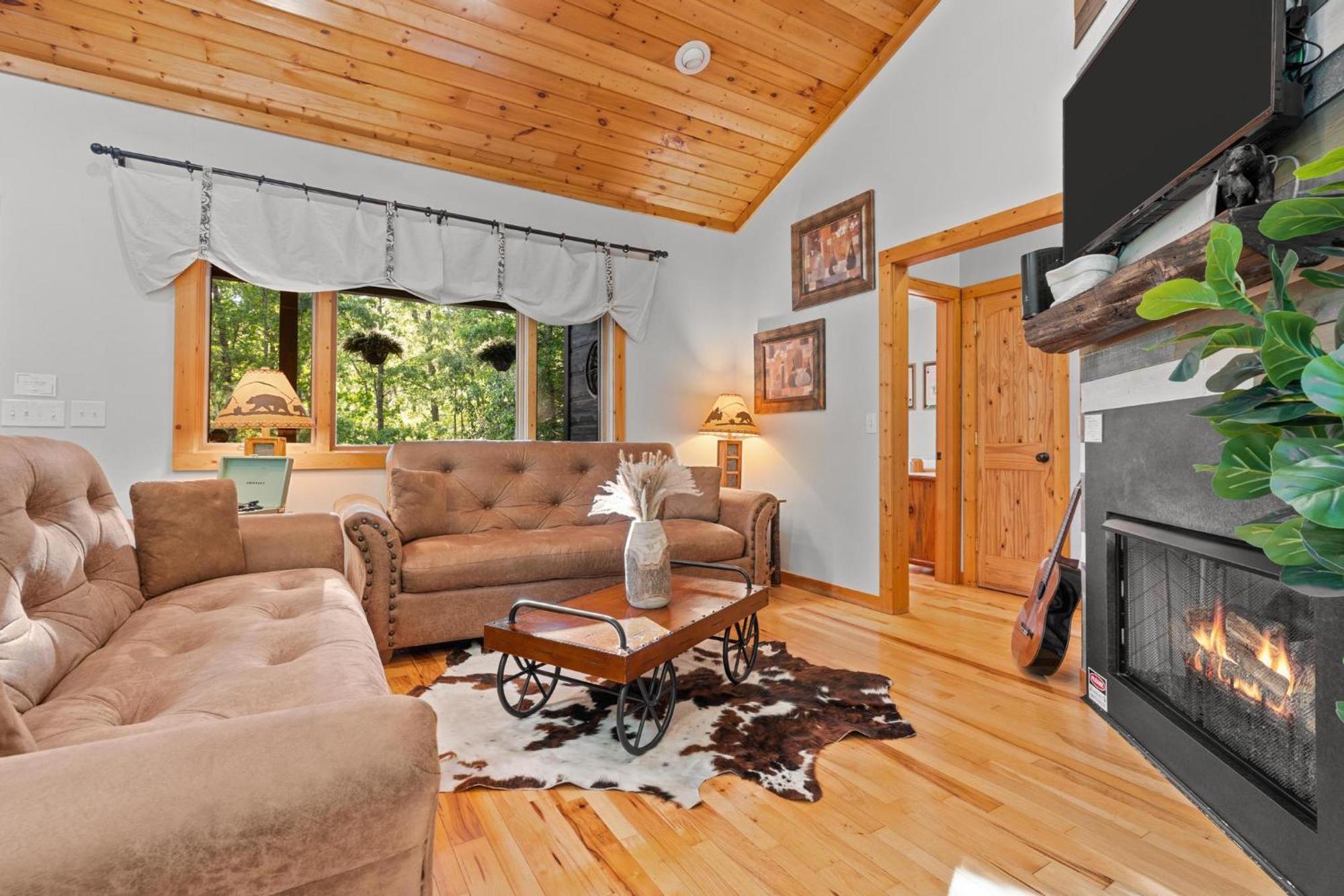 Serene Mountain And Sunset Views 3Bd Cabin Franklin Eksteriør billede